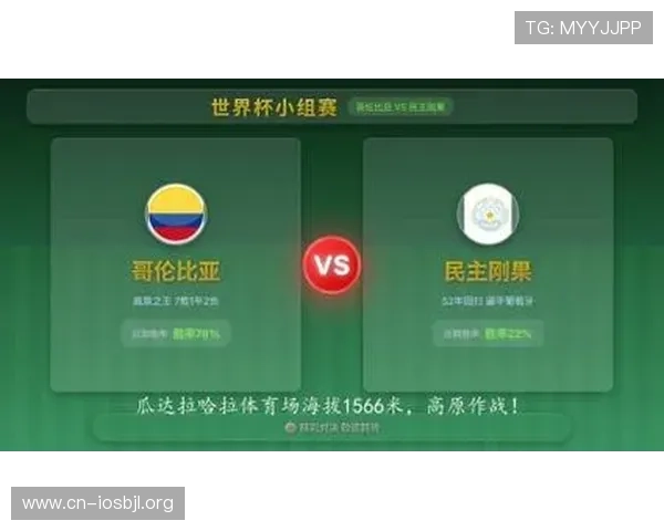 世界杯哥伦比亚对阵民主刚果比赛赛程安排及比分预测分析